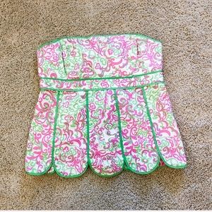 Lilly Pulitzer strapless top
